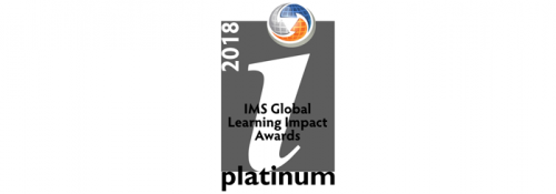 2018年IMS全球学习影响力白金奖标志