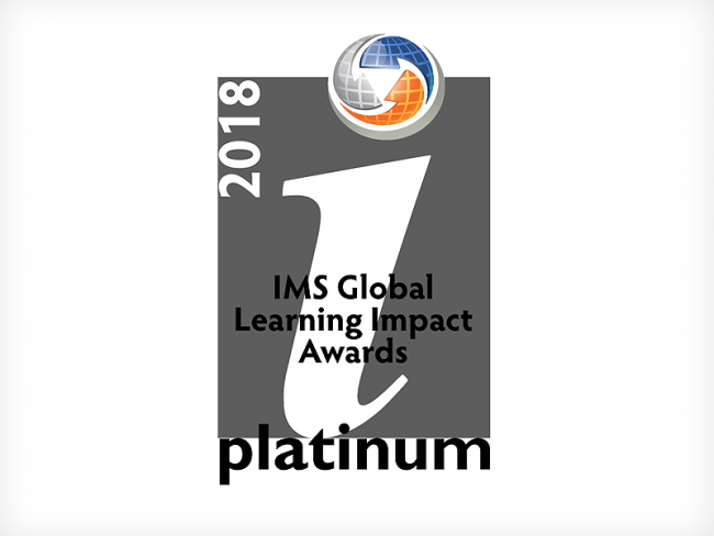 2018年IMS全球学习影响力奖白金标志